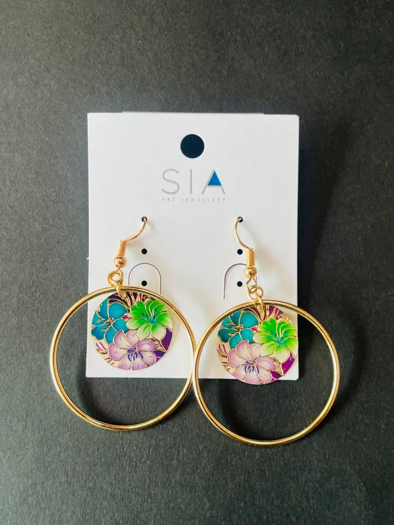 Boho Bloom Hoops earrings🌸