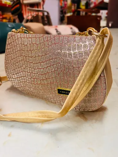 Premium crystal plated women purse