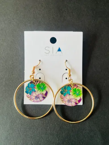 Boho Bloom Hoops earrings🌸